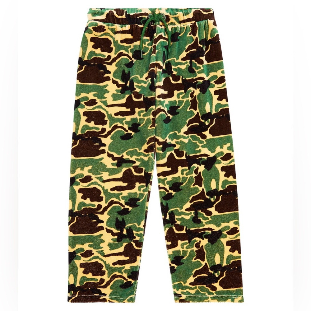 Mini Rodini Velour Camo Pants